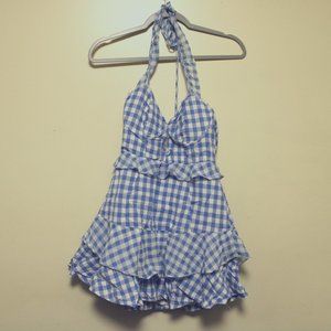 For Love Bell Gingham Design Dress